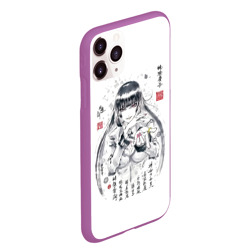 Чехол для iPhone 11 Pro Max матовый Безумный азарт - Юмэко Джабами иероглифы - фото 2