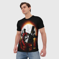 Мужская футболка 3D Алукард Хеллсинг - фото 2