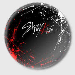 Значок Stray kids на спине брызги красок