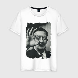Мужская футболка хлопок Salvador Dali - crazy face