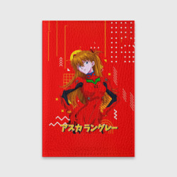 Обложка для паспорта матовая кожа Аска Лэнгли Сорью Evangelion