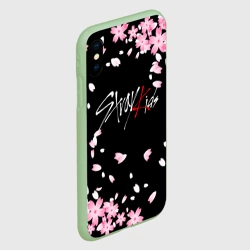 Чехол для iPhone XS Max матовый Stray kids сакура k-POP - фото 2