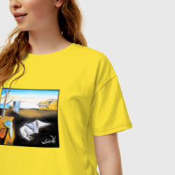 Женская футболка хлопок Oversize Сальвадор Дали "Постоянство памяти" - фото 2