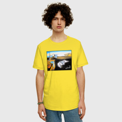 Мужская футболка хлопок Oversize Сальвадор Дали "Постоянство памяти" - фото 2