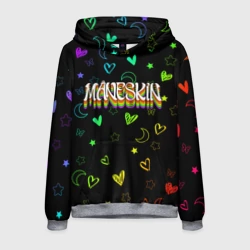 Мужская толстовка 3D Maneskin узор цветной