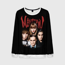 Мужской свитшот 3D Maneskin обложка Манескин рок группа