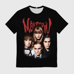 Мужская футболка 3D Maneskin обложка Манескин рок группа