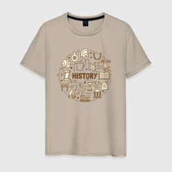 Мужская футболка хлопок История наука будущего