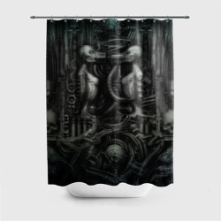 Штора 3D для ванной Giger's worlds Миры Ганса Гигера