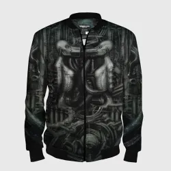 Мужской бомбер 3D Giger's worlds Миры Ганса Гигера