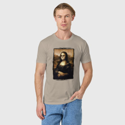 Мужская футболка хлопок Молчаливая Мона Лиза - фото 2