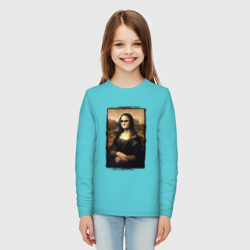Детский лонгслив хлопок Молчаливая Мона Лиза - фото 2
