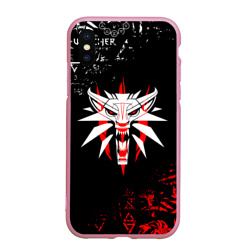 Чехол для iPhone XS Max матовый Символ Ведьмака: волк logobombing