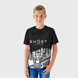 Детская футболка 3D Ghost of Tsushima dragon на спине - фото 2