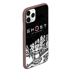 Чехол для iPhone 11 Pro Max матовый Ghost of Tsushima dragon на спине - фото 2