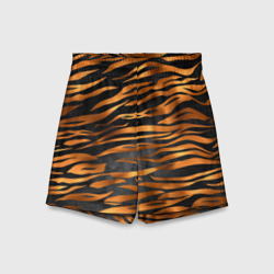 Детские спортивные шорты 3D В шкуре тигра