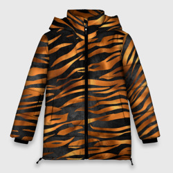 Женская зимняя куртка Oversize В шкуре тигра