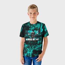 Детская футболка 3D Murder Drones - Дроны убийцы - Serial Designation v - фото 2