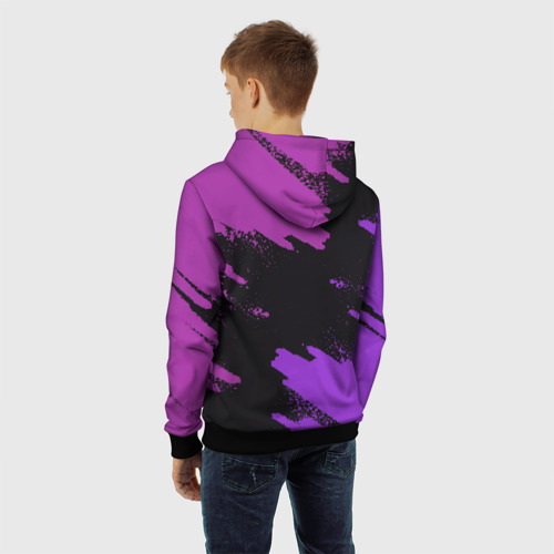Детская толстовка 3D с принтом Murder Drones Uzi - Дроны убийцы, вид сзади #2