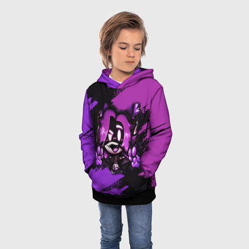 Детская толстовка 3D с принтом Murder Drones Uzi - Дроны убийцы, фото на моделе #1