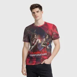 Мужская футболка 3D Umbrella Corp Амбрелла Корп Resident evil - фото 2