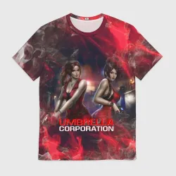Мужская футболка 3D Umbrella Corp Амбрелла Корп Resident evil