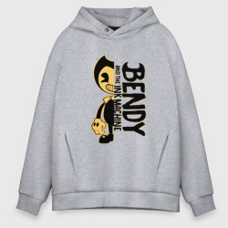 Мужское худи Oversize хлопок Half bendy and logo