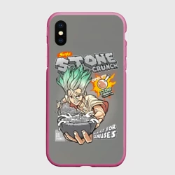 Чехол для iPhone XS Max матовый Senkuu stone crunch