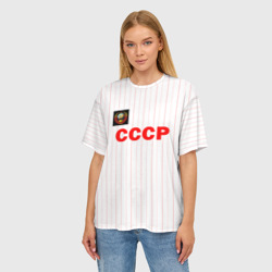 Женская футболка oversize 3D Сборная СССР по футболу'82 - фото 2