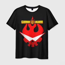 Мужская футболка 3D Логотип Гуррен - Лаганн