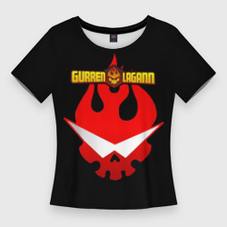 Женская футболка 3D Slim Логотип Гуррен - Лаганн
