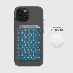 Картхолдер Magsafe магнитный Тигрята на темном фоне - фото 2