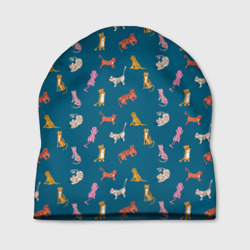 Шапка 3D Тигрята на темном фоне