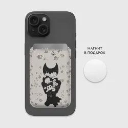 Картхолдер Magsafe магнитный Baby bendy bendy and the Ink machine - фото 2
