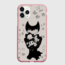 Чехол для iPhone 11 Pro Max матовый Baby bendy bendy and the Ink machine