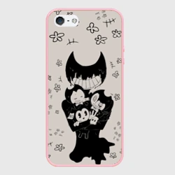 Чехол для iPhone 5/5S матовый Baby bendy bendy and the Ink machine