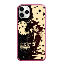 Чехол для iPhone 11 Pro Max матовый Констебль Алиса и Бенди Bendy