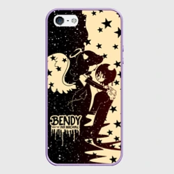 Чехол для iPhone 5/5S матовый Констебль Алиса и Бенди Bendy