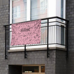 Флаг-баннер Blackpink автографы розовый Pink - фото 2