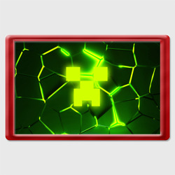 Магнит 45*70 3D плиты Майнкрафт трещины соты hexagon neon