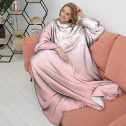 Плед с рукавами Геншин Импакт Япония сакура цветок - фото 2