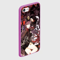 Чехол для iPhone 5/5S матовый Ху Тао Геншин Импакт героиня Genshin Impact HU Tao - фото 2