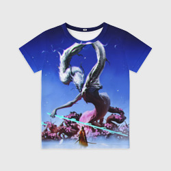 Детская футболка 3D Самурай против Дракона Sekiro