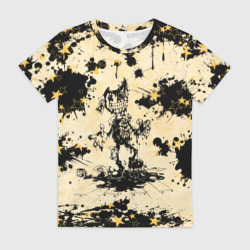 Женская футболка 3D Клякса Бенди bendy and the Ink machine