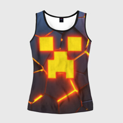 Женская майка 3D Огненный Крипер 3D плиты fire Creeper