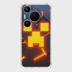 Чехол для Huawei Pura 70 Огненный Крипер 3D плиты fire Creeper