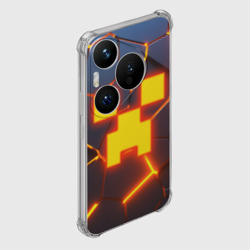 Чехол для Huawei Pura 70 Огненный Крипер 3D плиты fire Creeper - фото 2