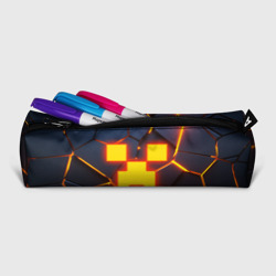 Пенал школьный 3D Огненный Крипер 3D плиты fire Creeper - фото 2