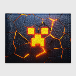 Обложка для студенческого билета Огненный Крипер 3D плиты fire Creeper