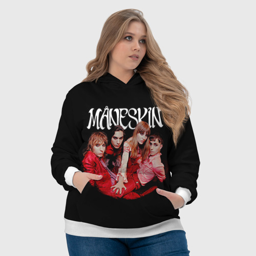 Женская толстовка 3D Maneskin Манескин рок, цвет 3D печать - фото 6